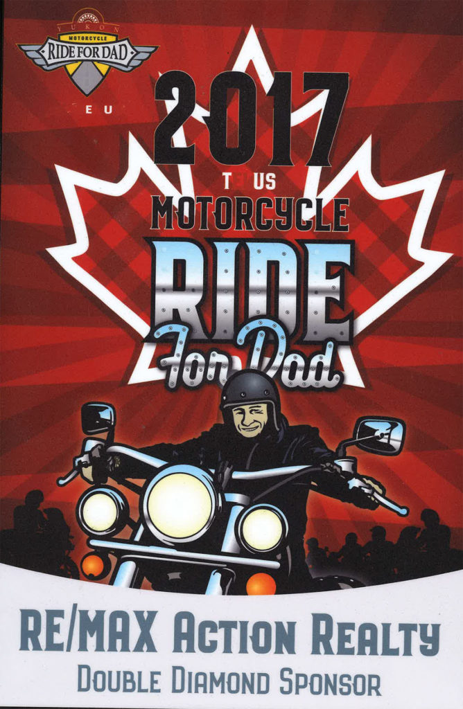 Ride for dad plaque